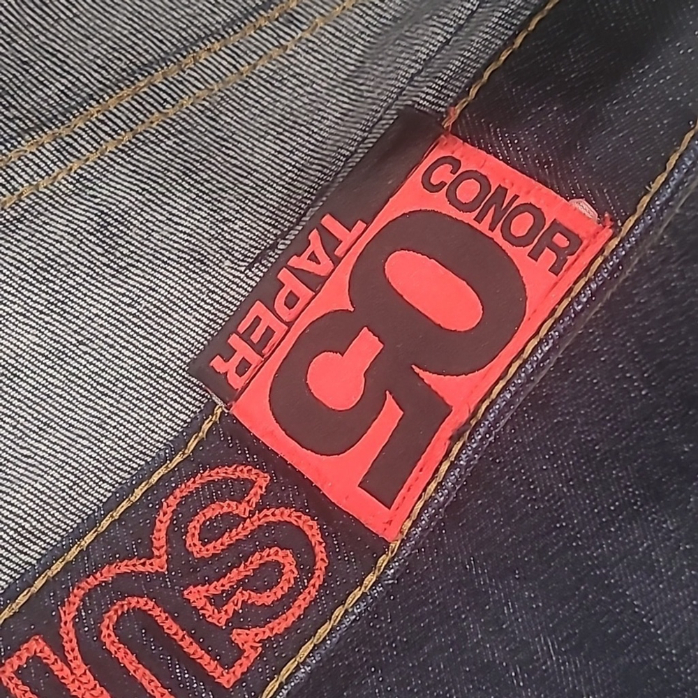 SUPER DRY MEN'S CONNOR BLUE TAPER JEANS PANTS 34 - Picture 10 of 13
